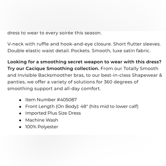 $110 ⭐️NEW Sz 24 3x fits 3x 4x Lane Bryant Satin Flutter Sleeve Ruffle Dress - Picture 5 of 12